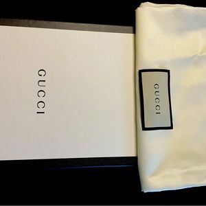 Authentic Gucci dust bag with box